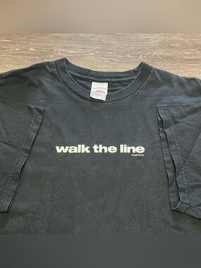 Vintage Walk The Line Movie Promo T Shirt Johnny Cash 2006 Men’s Size XL